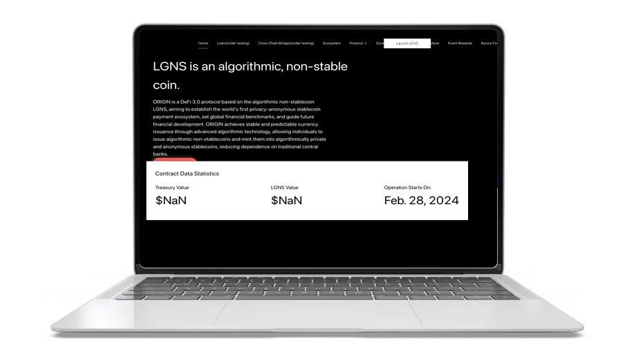 Origin LGNS: A Private DeFi Token