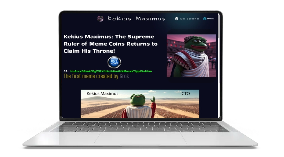 Kekius Maximus: Meme Coin Empire on Ethereum & Solana