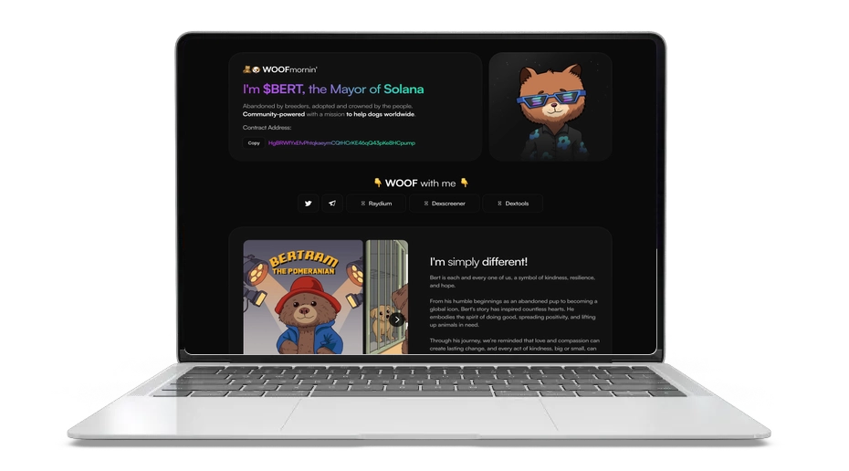 Bertram The Pomeranian – A Solana Meme Token for Good