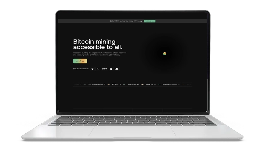 Prosper (PROS): Tokenized Bitcoin Mining Rewards