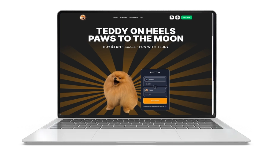 TeddyOnHeels (TOH): Deflationary Solana Meme Token