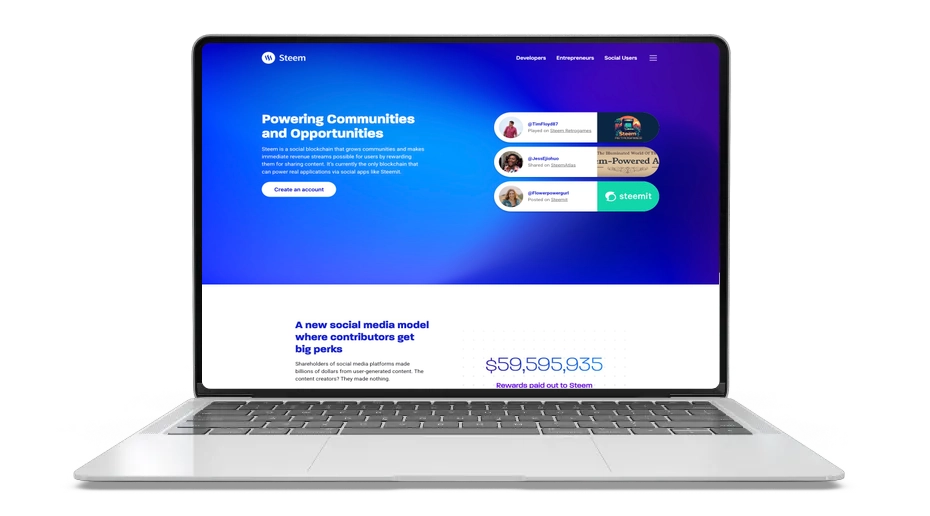 Steem: earn crypto while you post and curate