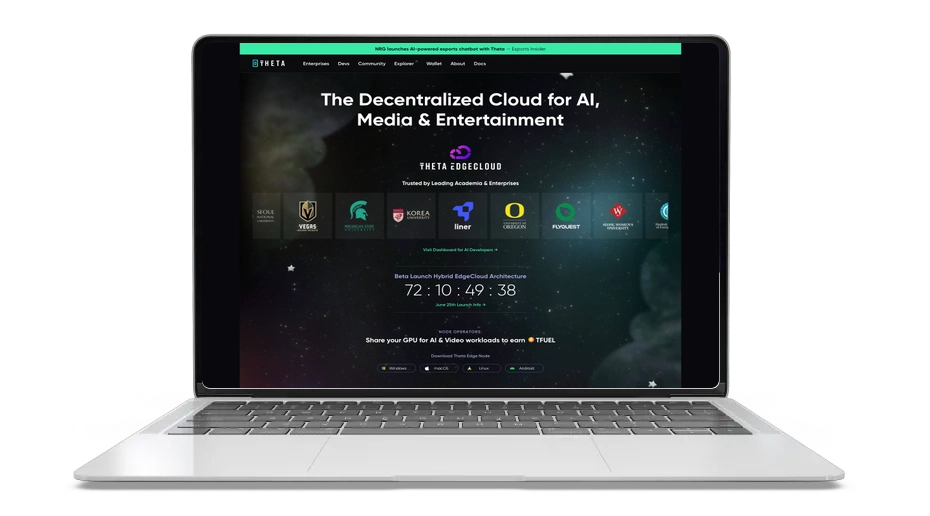 Theta Network (THETA): Decentralized Streaming & Edge Cloud