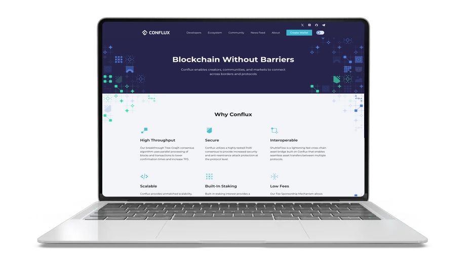 Conflux (CFX): High-Throughput Hybrid Blockchain